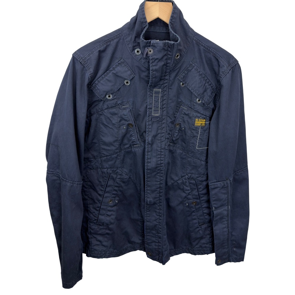G-Star Raw Mens Size L Utility Millitary Style Jacket  Navy Streetwear Urban